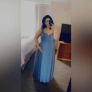 Kennedy Blue Isla Maternity Dress in Slate Blue.